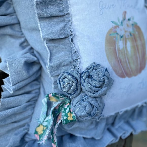 Thanksgiving Pillow Cover, New Made by Seller - Picture 3 of 4